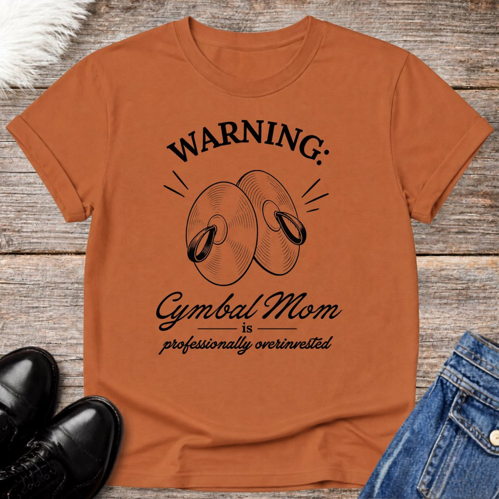 Warning Cymbal Mom Tee