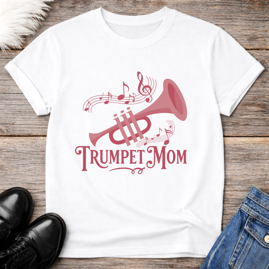 Pink Trumpet Mom Tee