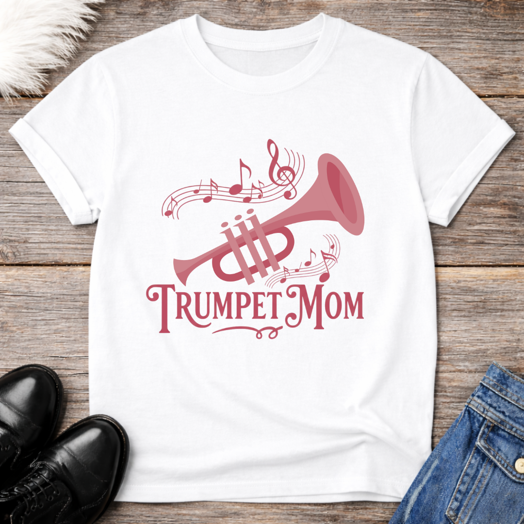 Pink Trumpet Mom Tee
