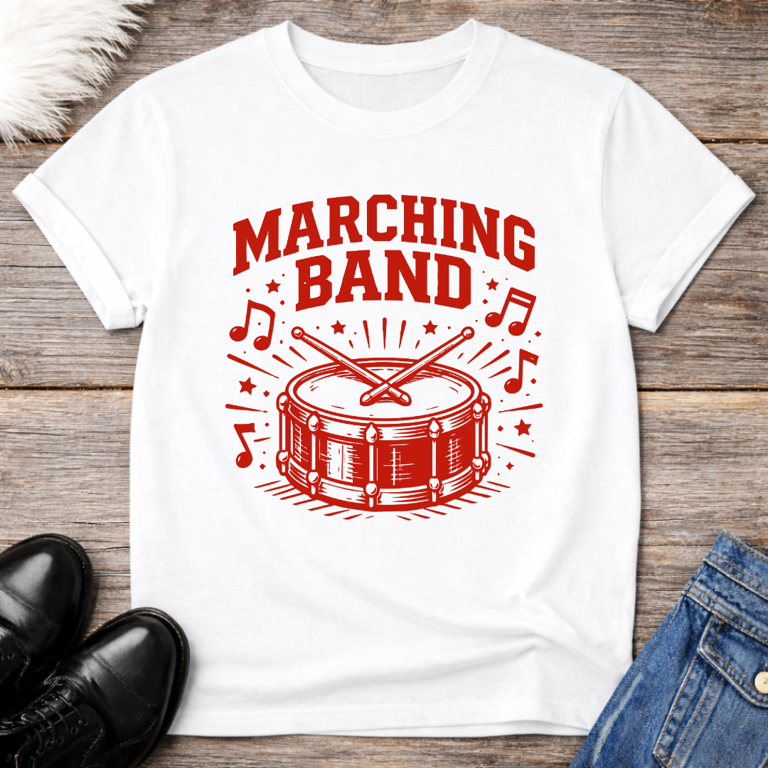 Marching Band Drum Graphic Tee