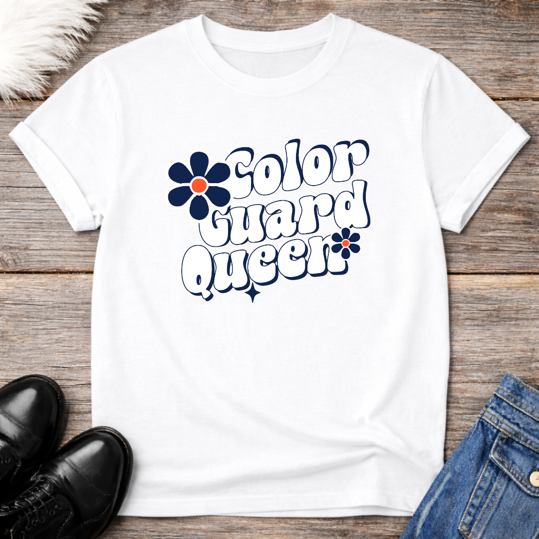Color Guard Queen Retro Tee