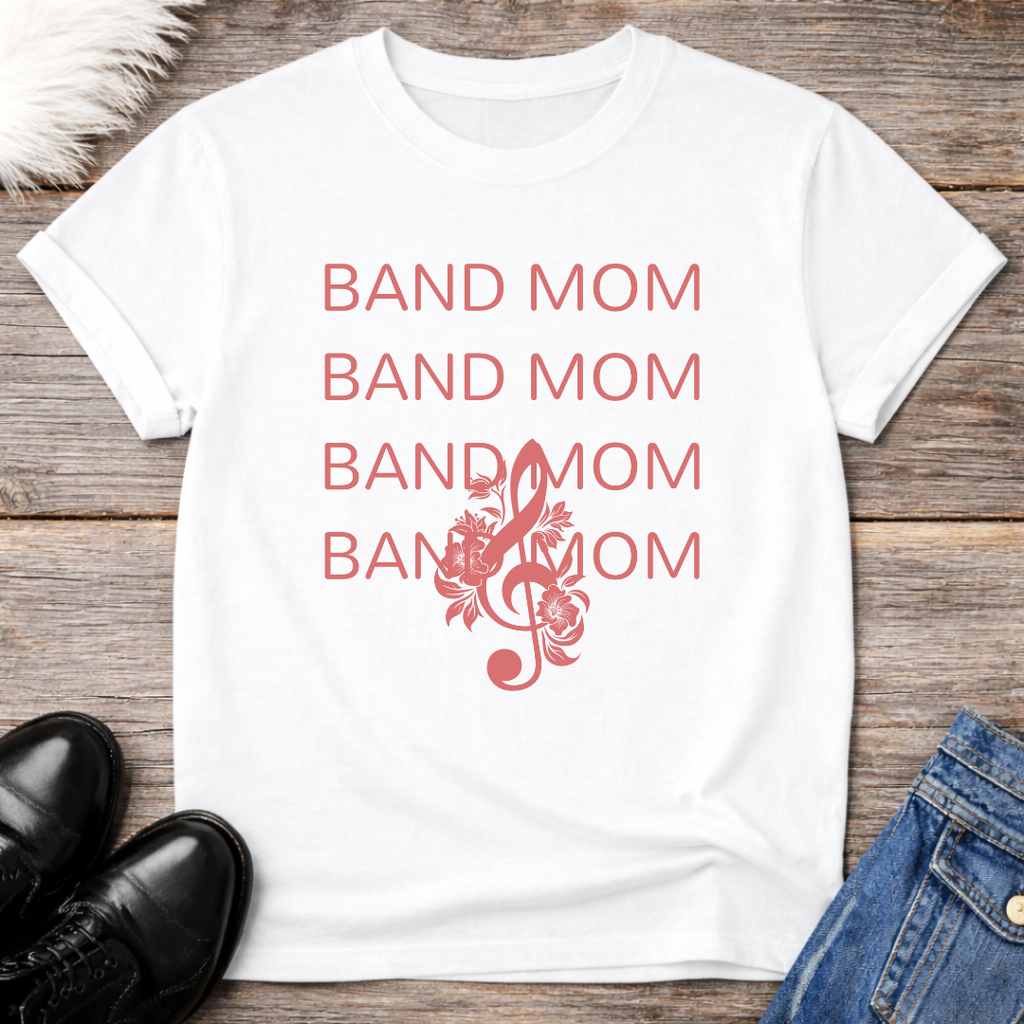 Band Mom Floral Treble Tee