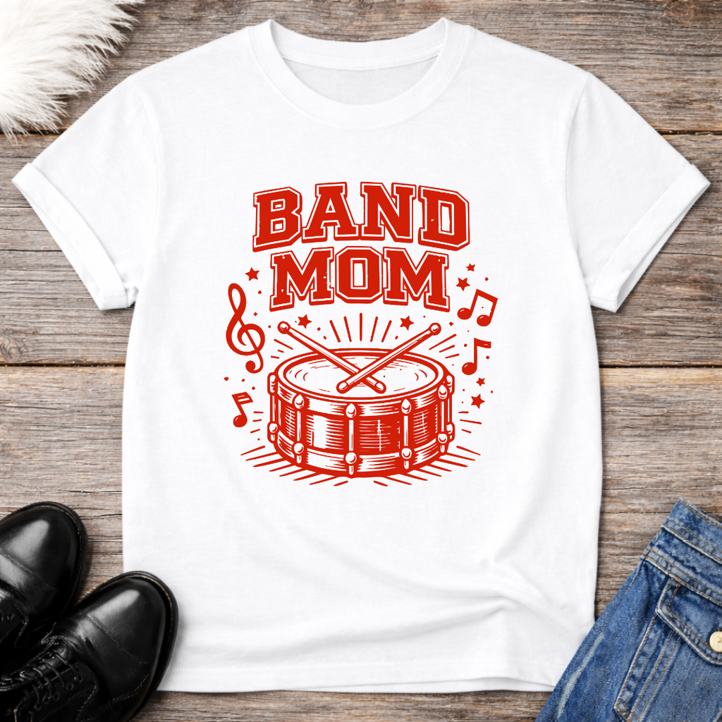 Band Mom Drum Graphic Tee