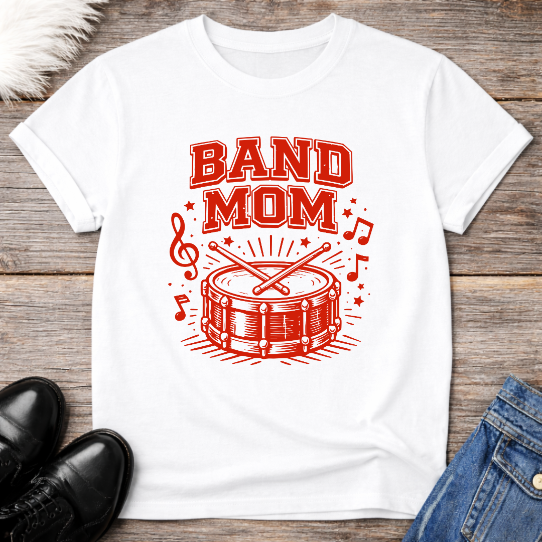 Band Mom Drum Graphic Tee