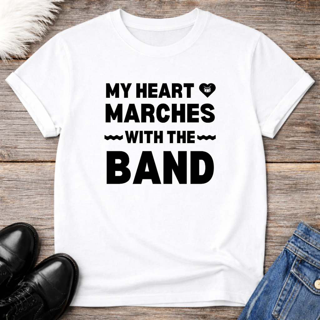 Heart Marches Drum Tee