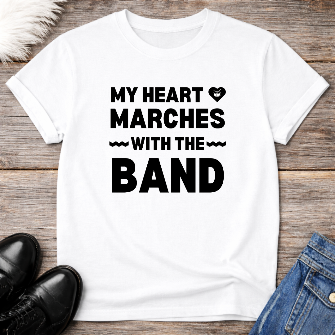 Heart Marches Drum Tee