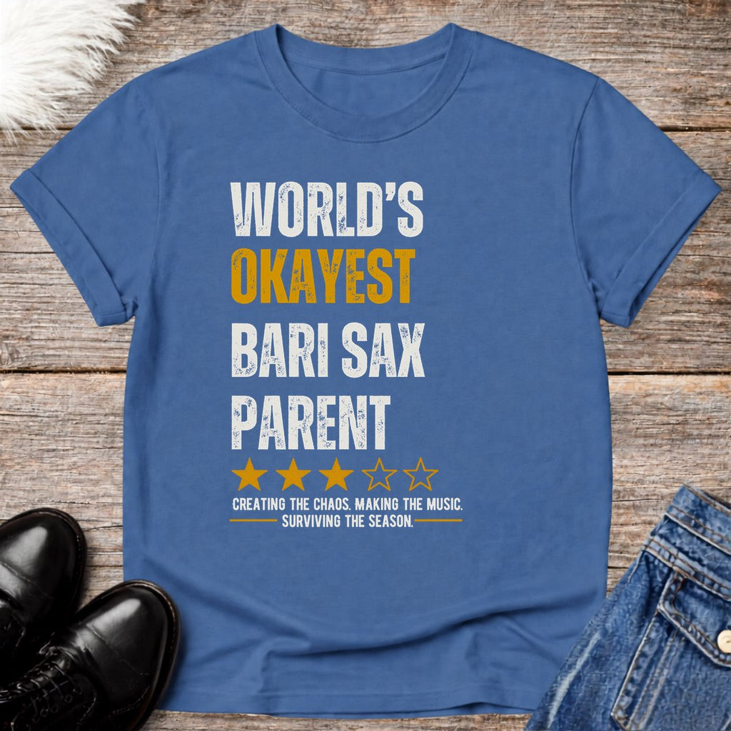 World's Okayest Bari Sax Parent Tee