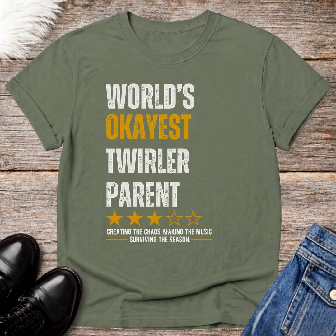 World's Okayest Twirler Parent Tee