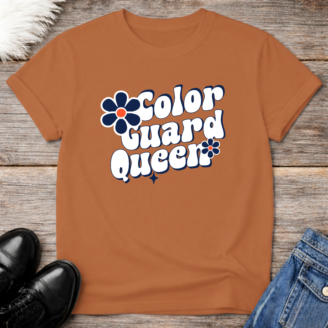 Color Guard Queen Retro Tee